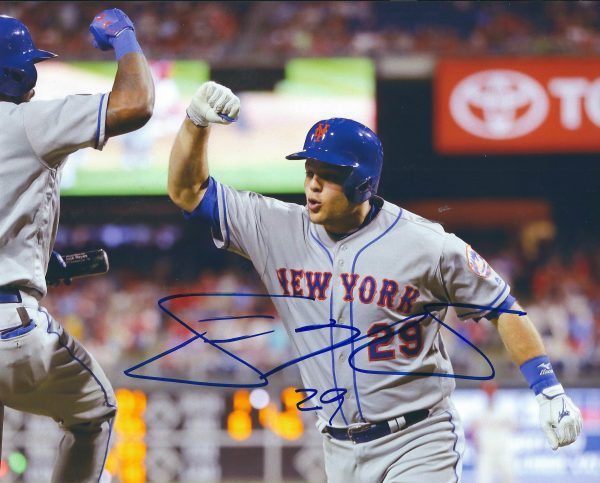 Autographed DEVIN MESORACO 8X10 New York Mets photo