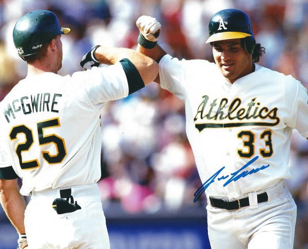 AUTOGRAPHED JOSE CANSECO 8x10 Oakland A's Photo