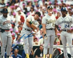 AUTOGRAPHED JOSE CANSECO 8x10 Oakland A's Photo
