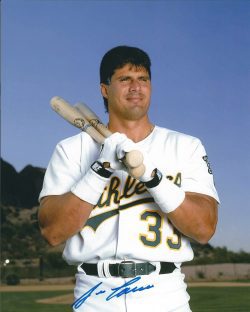 AUTOGRAPHED JOSE CANSECO 8X10 Oakland A's Photo