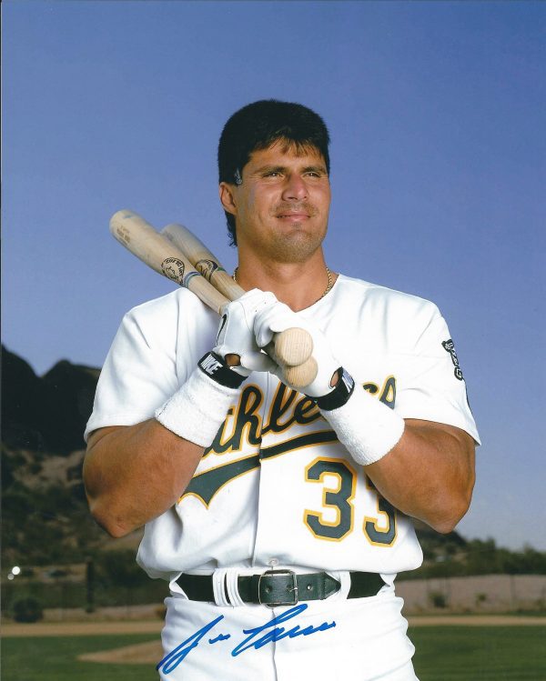 AUTOGRAPHED JOSE CANSECO 8X10 Oakland A's Photo