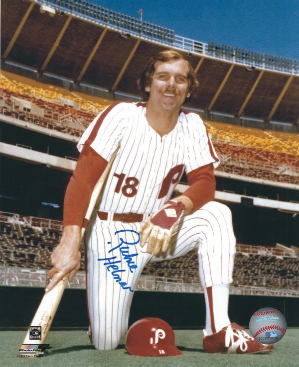 AUTOGRAPHED RICHIE HEBNER 8x10 Philadelphia Phillies Photo