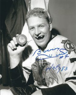 Autographed BOBBY HULL 8x10 Chicago Blackhawks photo