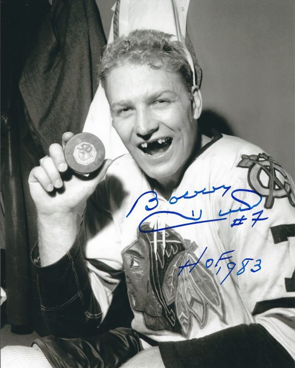 Autographed BOBBY HULL 8x10 Chicago Blackhawks photo