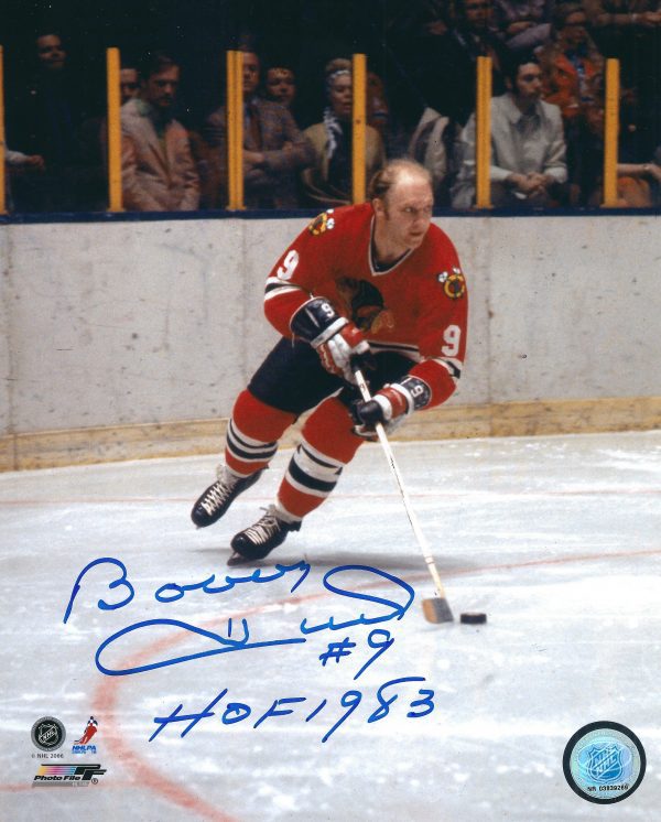 Autographed Bobby Hull 8x10 Chicago Blackhawks photo