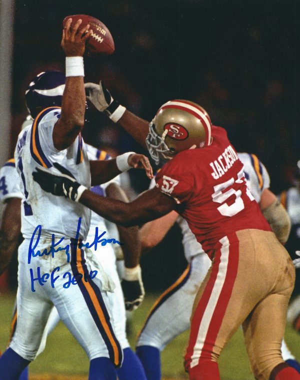Autographed RICKEY JACKSON 8X10 San Francisco 49'ers Photo