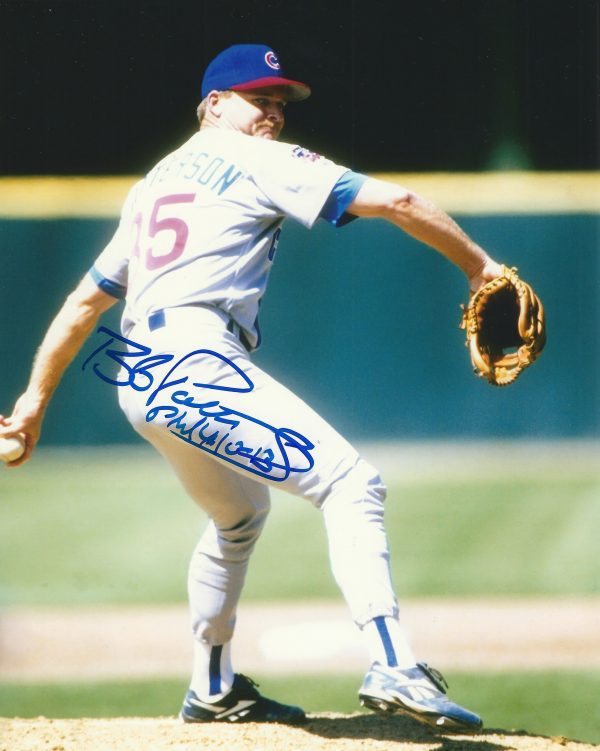 AUTOGRAPHED BOB PATTERSON 8X10 Chicago Cubs Photo