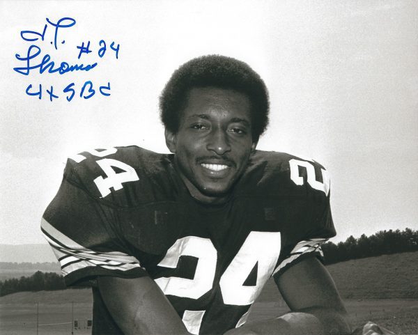 Autographed J.T. THOMAS 8X10 Pittsburgh Steelers Photo