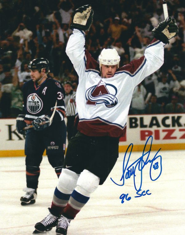 Autographed SCOTT YOUNG 8x10 Colorado Avalanche Photo