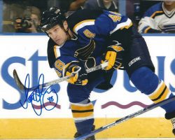 Autographed SCOTT YOUNG 8x10 St. Louis Blues Photo