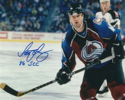 Autographed SCOTT YOUNG 8x10 Colorado Avalanche Photo