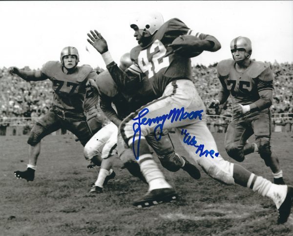 Autographed Lenny Moore Penn State Nittany Lions 8x10 Photo with COA