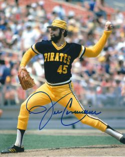 Autographed JOHN CANDELARIA 8X10 Pittsburgh Pirates Photo