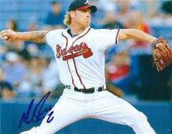 AUTOGRAPHED MIKE FOLTYNEWICZ 8X10 Atlanta Braves photo