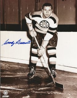 Autographed WOODY DUMART 8X10 Boston Bruins  Photo