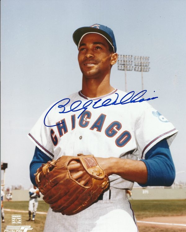 Autographed BILLY WILLIAMS 8X10 CHICAGO CUBS photo