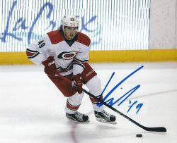 AUTOGRAPHED VICTOR RASK 8X10 CAROLINA HURRICANES Photo