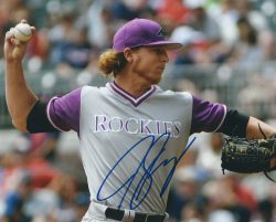 AUTOGRAPHED JON GRAY 8X10 Colorado Rockies Photo
