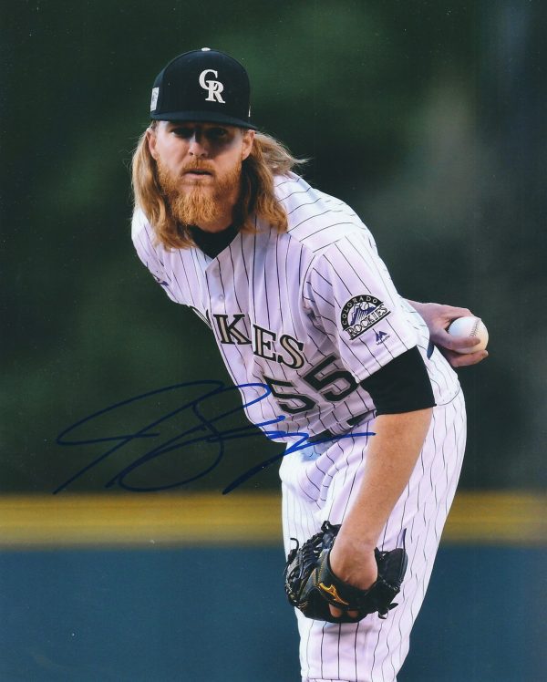 AUTOGRAPHED JON GRAY 8X10 Colorado Rockies Photo