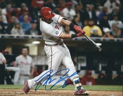 AUTOGRAPHED JORGE ALFARO 8X10 Philadelphia Phillies Photo