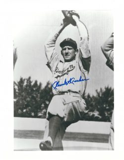 AUTOGRAPHED CLAUDE CROCKER  8x10 Brooklyn Dodgers photo