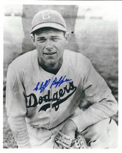 AUTOGRAPHED CLIFF DAPPER  8x10 Brooklyn Dodgers photo
