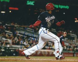Autographed BRIAN GOODWIN 8X10 Washington Nationals Photo