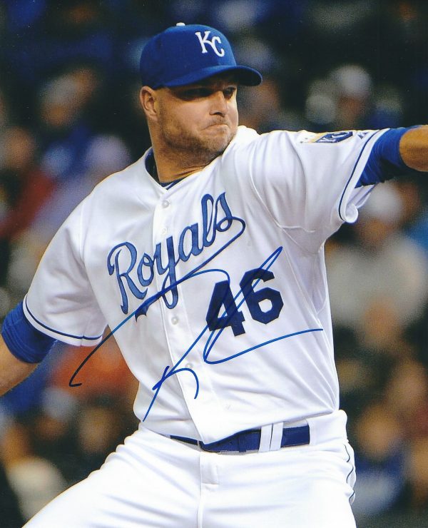 AUTOGRAPHED RYAN MADSON  8X10 Kansas City Royals Photo