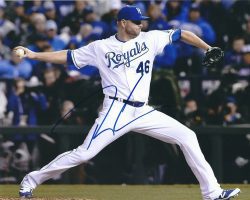 AUTOGRAPHED RYAN MADSON  8X10 Kansas City Royals Photo