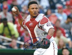 Autographed PEDRO SEVERINO 8X10 Washington Nationals Photo
