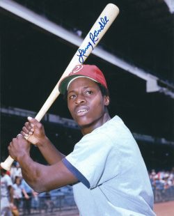 AUTOGRAPHED LENNY RANDLE  8X10 Washington Senators Photo