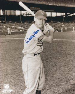 AUTOGRAPHED WALLY MOON 8x10 Los Angeles Dodgers photo
