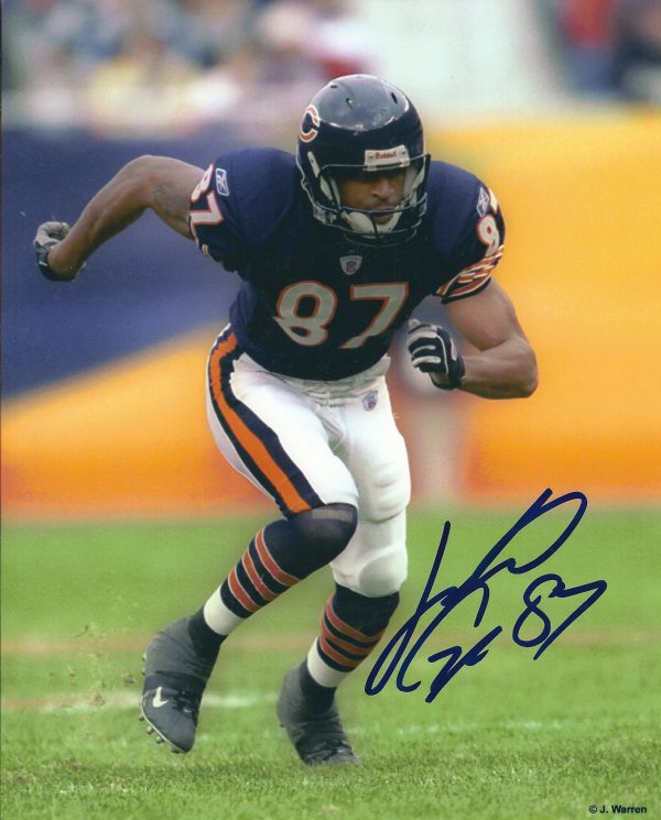 AUTOGRAPHED JUSTIN GAGE 8x10 Chicago Bears Photo