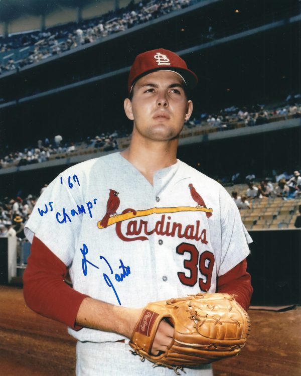 AUTOGRAPHED LARRY JASTER 8X10 St. Louis Cardinals photo