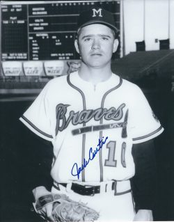 AUTOGRAPHED JACK CURTIS 8x10 Milwaukee  Braves Photo