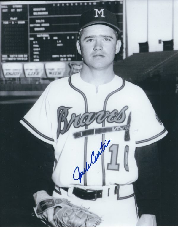 AUTOGRAPHED JACK CURTIS 8x10 Milwaukee  Braves Photo