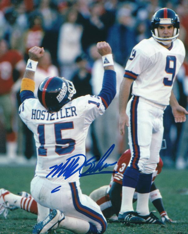 AUTOGRAPHED MATT BAHR 8X10 photo New York Giants