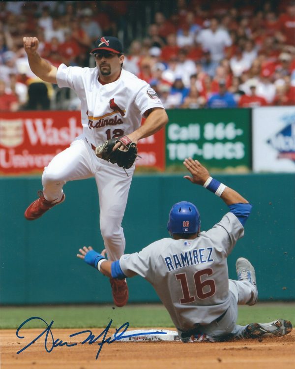 AUTOGRAPHED AARON MILES 8x10 St. Louis Cardinals photo