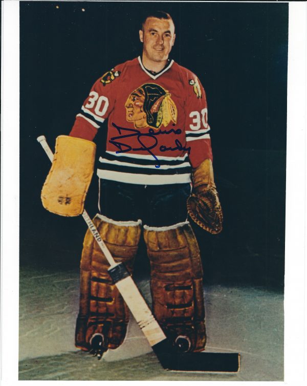 Autographed  DENNIS DEJORDY 8x10 Chicago  Blackhawks Photo