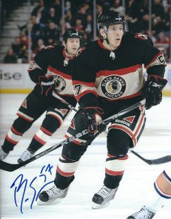 Autographed BEN SMITH 8X10 Chicago Blackhawks Photo