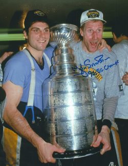 Autographed  KJELL SAMUELSSON 8x10 Pittsburgh Penguins Photo