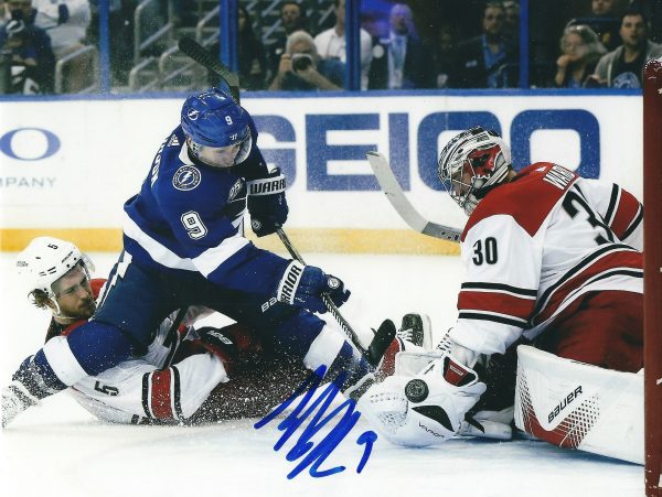 Autographed TYLER JOHNSON 8x10 Tampa Bay Lightning photo
