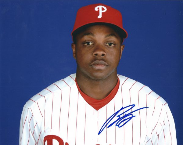 AUTOGRAPHED ROMAN QUINN  8X10 Philadelphia Phillies Photo