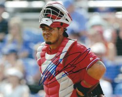 AUTOGRAPHED JORGE ALFARO 8X10 Philadelphia Phillies Photo