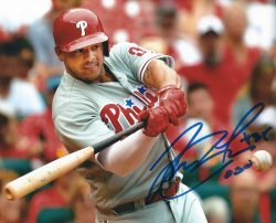 AUTOGRAPHED JORGE ALFARO 8X10 Philadelphia Phillies Photo