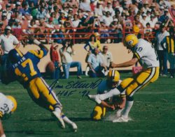 Autographed Jan Stenerud 8X10 Green Bay Packers Photo