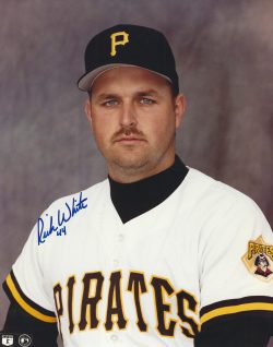 Autographed RICK WHITE 8X10 Pittsburgh Pirates Photo