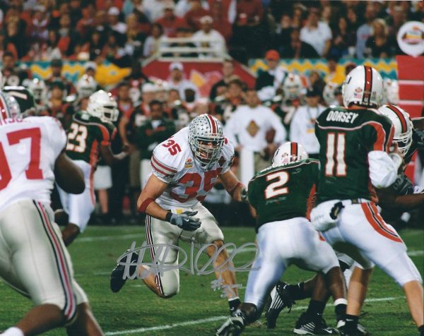 Autographed MATT WILHELM 8x10 Ohio State Buckeyes Photo