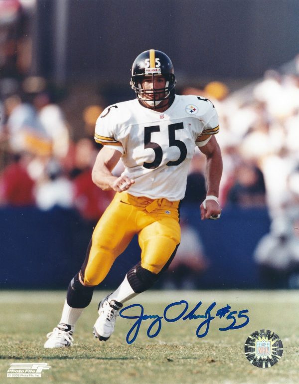 Autographed JERRY OLSAVSKY 8X10 Pittsburgh Steelers Photo
