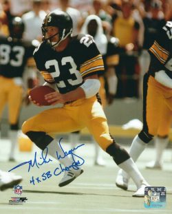 Autographed MIKE WAGNER 8X10 Pittsburgh Steelers Photo